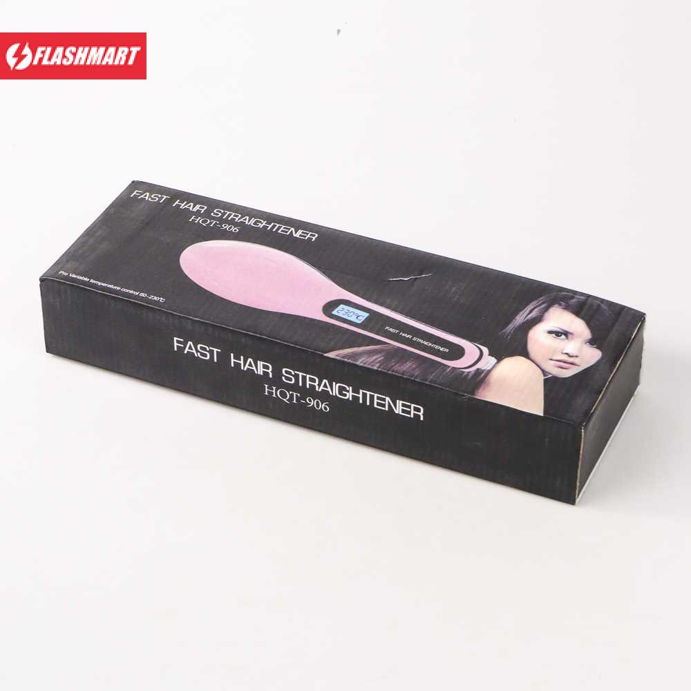 Flashmart Sisir Catokan Elektrik Ion Pelurus Rambut - HQT-906