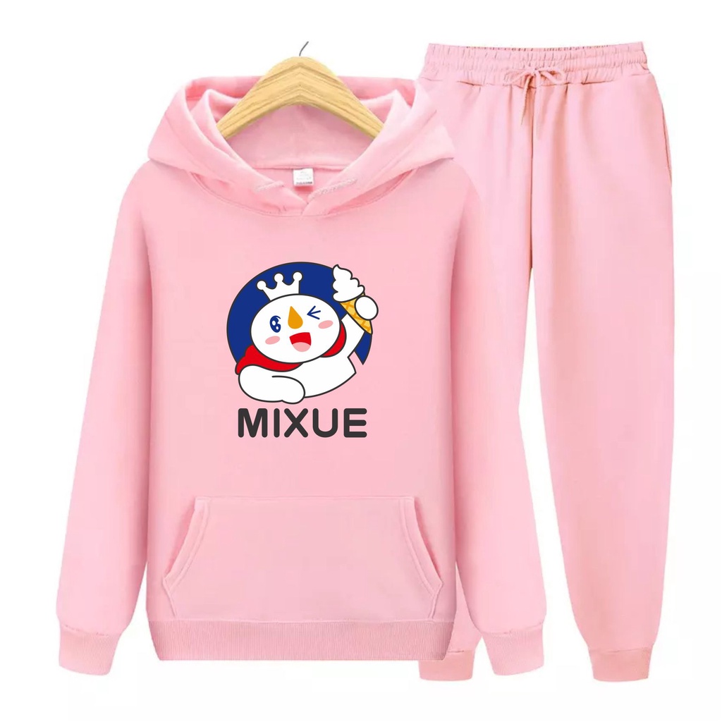 Sweater Hoodie Mixue Anak Viral Atasan/Setelan Hoodie Size M,L,XL Bisa Bayar Ditempat COD