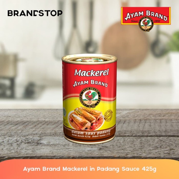 

Ayam Brand Ikan Mackerel / Makarel Saus Padang Kaleng 425 gr
