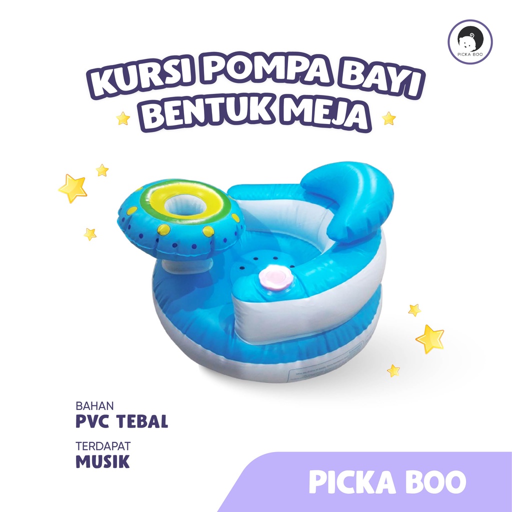 PICKA BOO Sofa Tiup Kursi Pompa Bayi Bentuk Meja