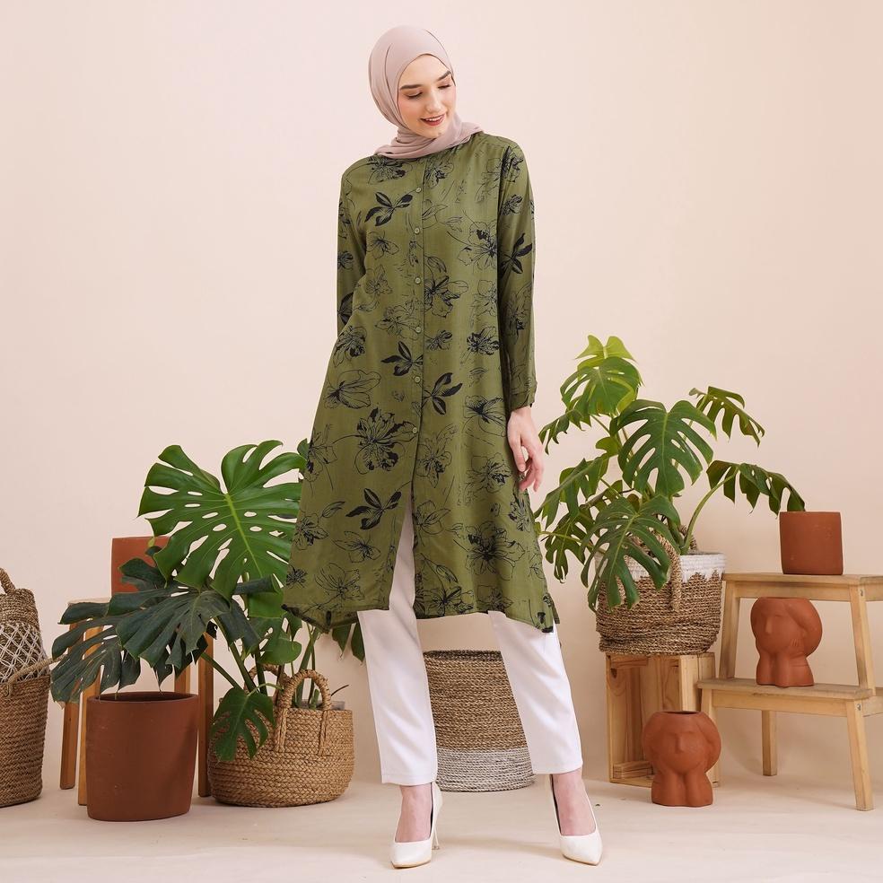 BOOMING LONG TUNIK RAYON VISCOSE PREMIUM BUSUI/TUNIK RAYON MOTIF TERBARU