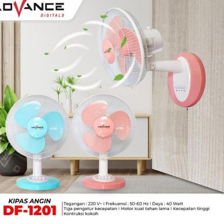 ☆ kipas angin advance df 1201 meja dinding desk fan 12" inch advance df1201 ➳