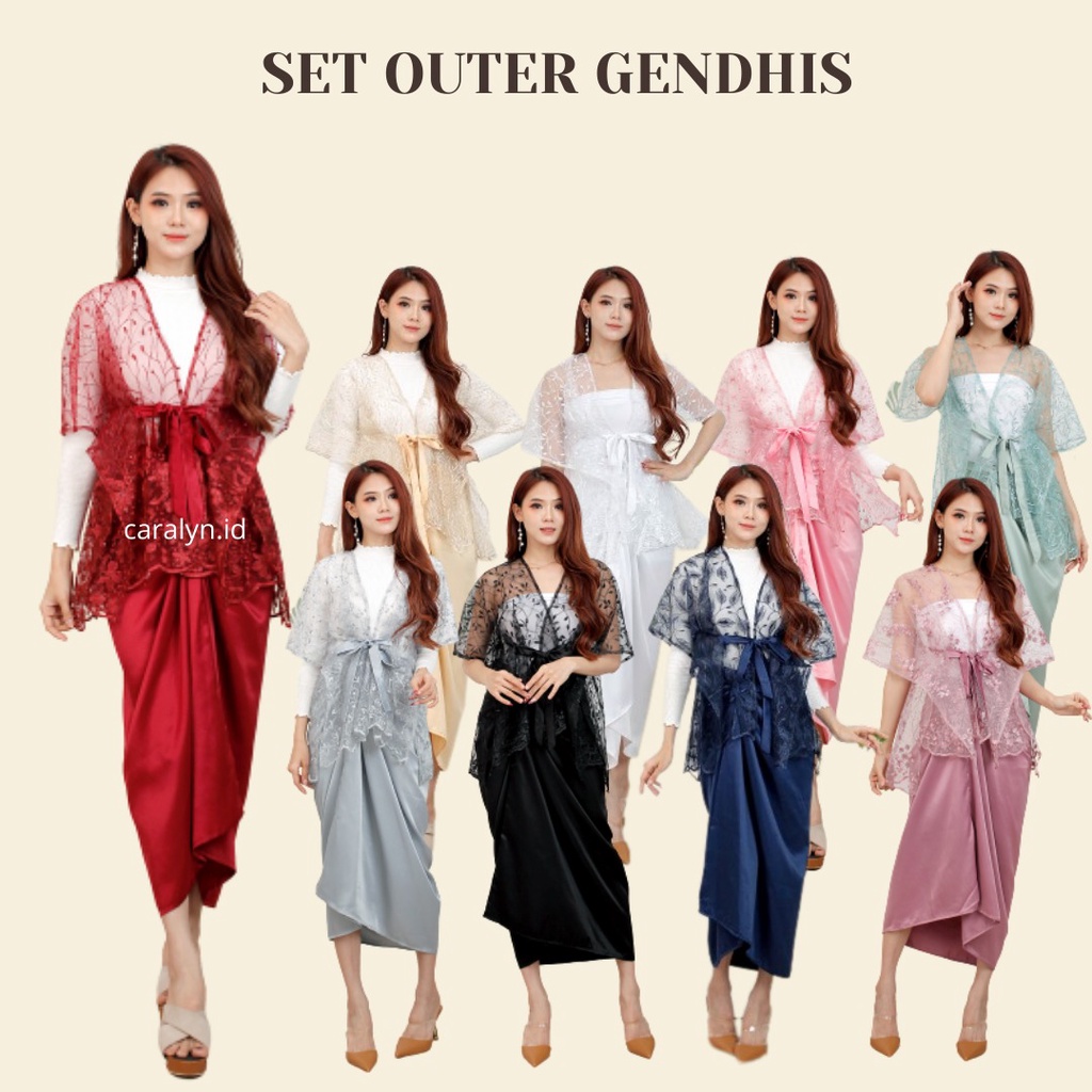 SET OUTER GENDHIS ATASAN DAN ROK TILE KOMBINASI VELVET