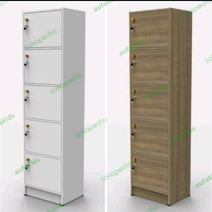 

Terlaris Aufa Lemari Locker Loker 5 Pintu Kunci Rak Susun Tingkat Kayu Kantor