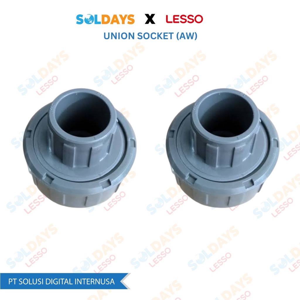 Lesso Union Socket 3/4&quot; / Flange PVC 3/4 inch / Pipa PVC Fittings