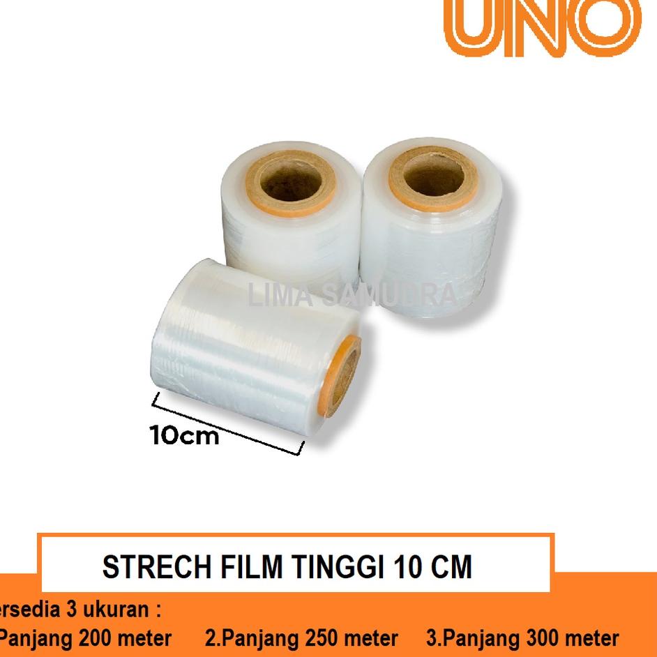 

Model Baru Stretch Film OEM Plastik Wrapping Lebar 10 Cm Panjang 300 Meter Full 17 Micron