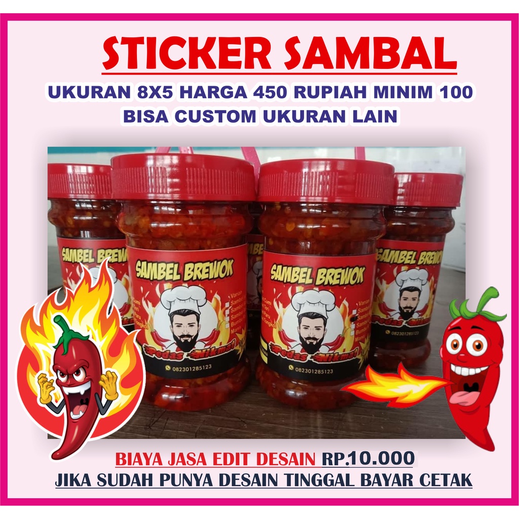 

STIKER SAMBAL. STIKER BOTOL SAMBAL. STIKER BOTOL. STIKER MAKANAN PEDAS. STIKER KRIPIK. STIKER SEBLAK