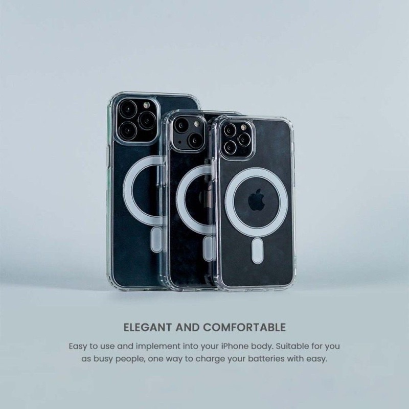 Case Magsave Hot Type Iphone 11/11Pro/11Promax/12/12Pro/12Promax/13/13Pro/13Promax/15/14Plus/14Pro/14Promax/Silikon Bening/Case Bening by smoll