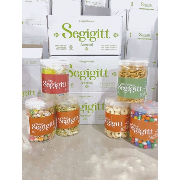 Segigit 1dus isi 6 toples kue