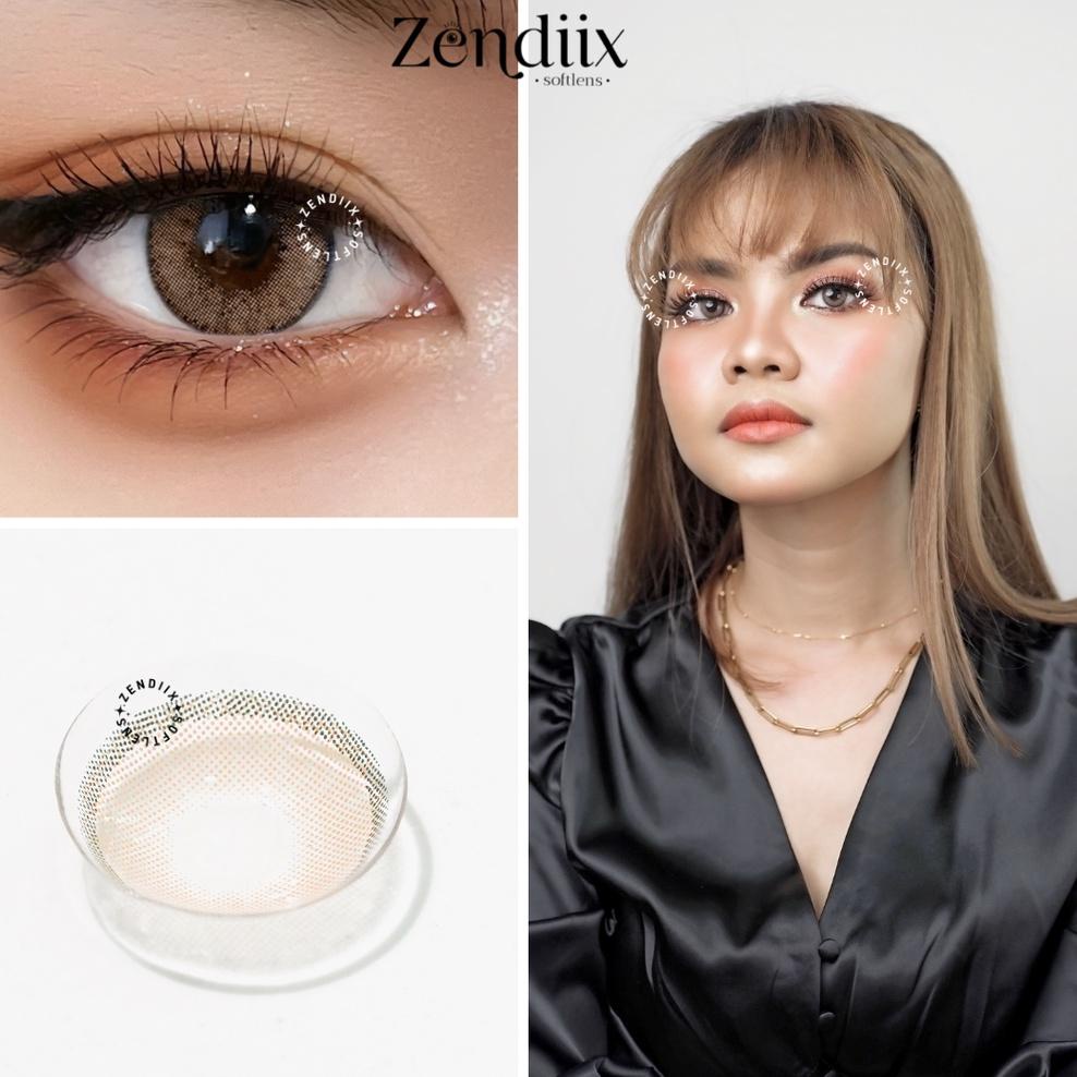 Softlens NEW MORE DUBAI Warna OCRE BROWN Normal Minus TERMURAH