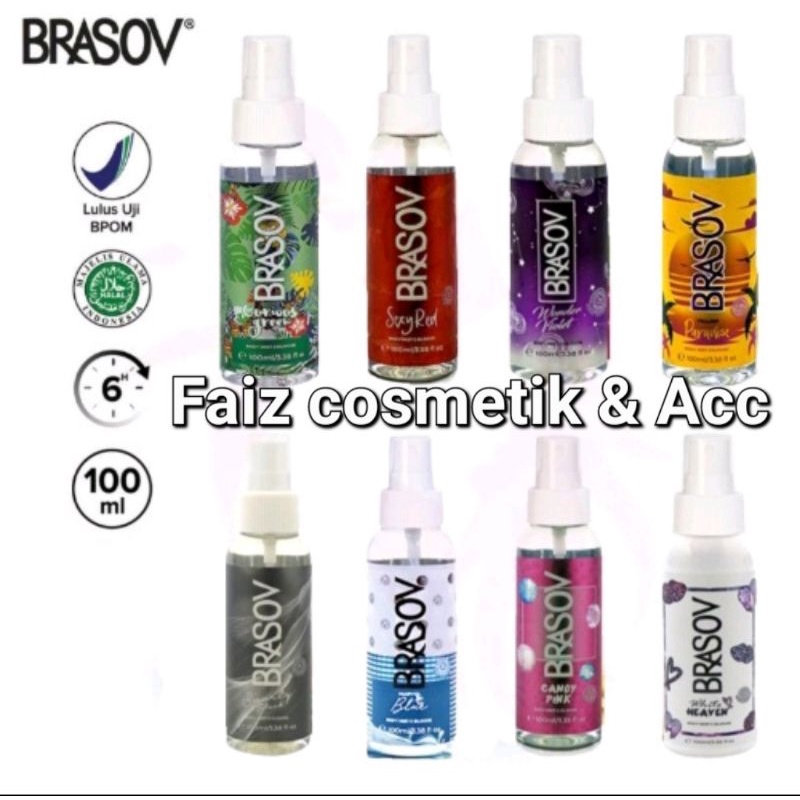 BRASOV Body Mist 100ml Cologne Spray Cewe Dan Cowo