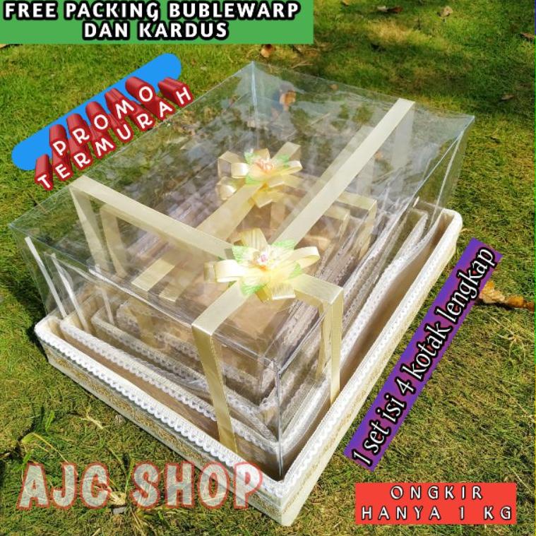 ₲ Kotak Seserahan Pernikahan Set Lengkap Isi 4 Box Hantaran Parcel Mika Unik Kekinian Murah TREND 88