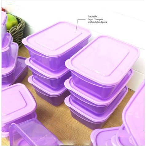 Set Toples Tupperware Ware Makanan 18 Pcs / Tupperware Promo Premium