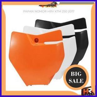 onderdil Plat papan nomor HRV KTM 250 2017 Hitam orange putih 140ZZ3