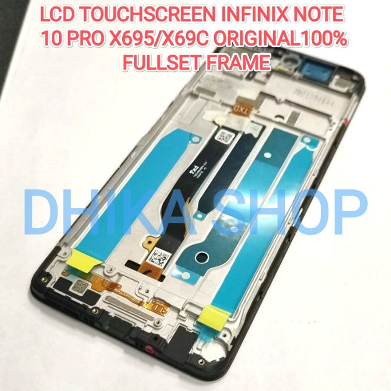 LCD TOUCHSCREEN INFINIX NOTE 10 PRO X695/X69C ORIGINAL100% + FRAME