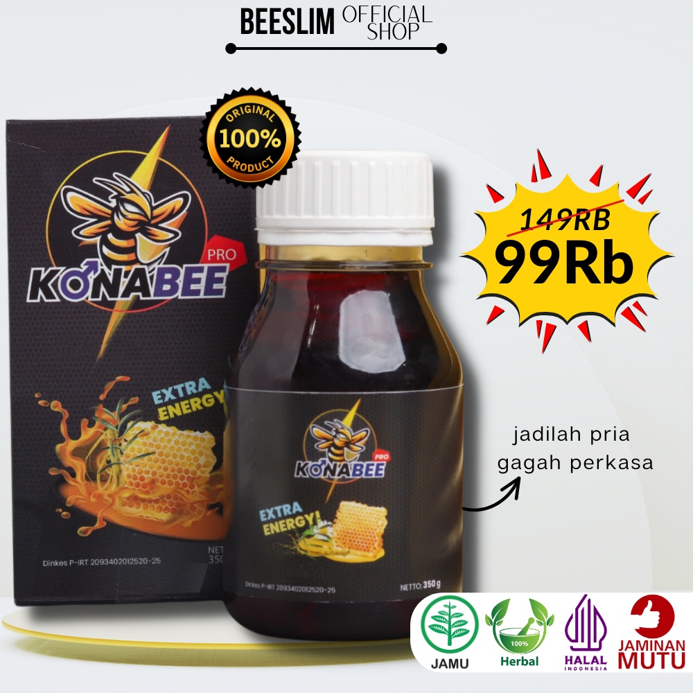 Beeslim X Konabee Pro Madu Stamina Pria Jamu Kuat Lelaki