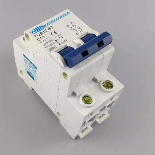 ♕ MCB DC 2 P 10A DC 440 V Sirkuit breaker MCB C curve ❋
