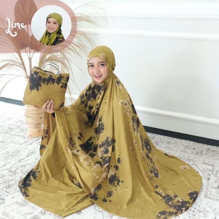 SALE GSM - MUKENA DEWASA JUMBO / MUKENA BALI RAYON / MUKENA POLOS PUTIH / MUKENA MOTIF TIEDYE AYESHA
