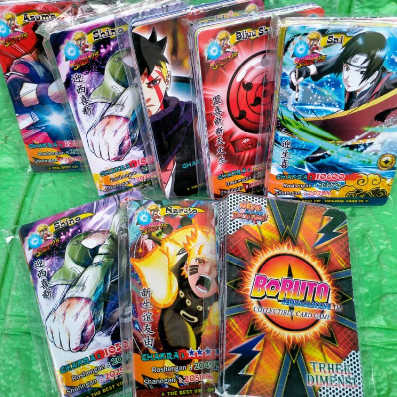 PROMO 1 PACK MAINAN KARTU BORUTO ISI 21 LEMBAR