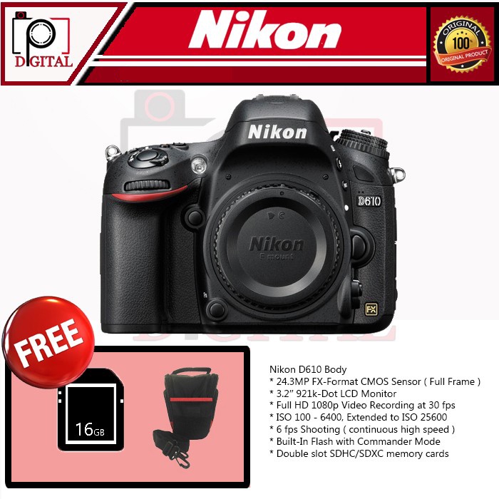 NIKON D610 / Nikon D 610 Body Only BO d610/ d 610