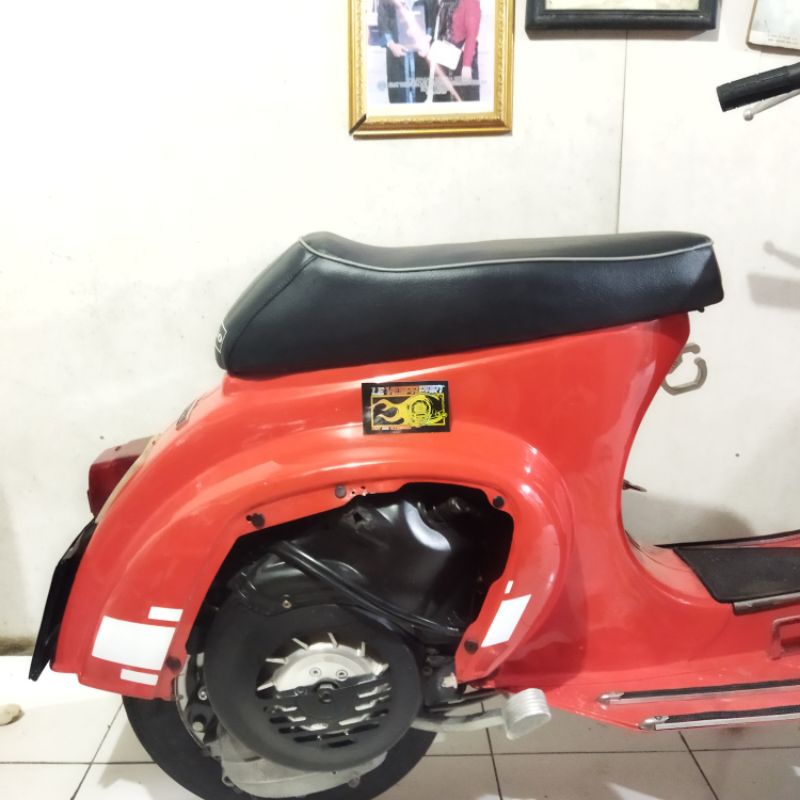 jok racer Vespa pts jok racing Vespa pts special jok caferacer Vespa pts special bahan bagus bawahan