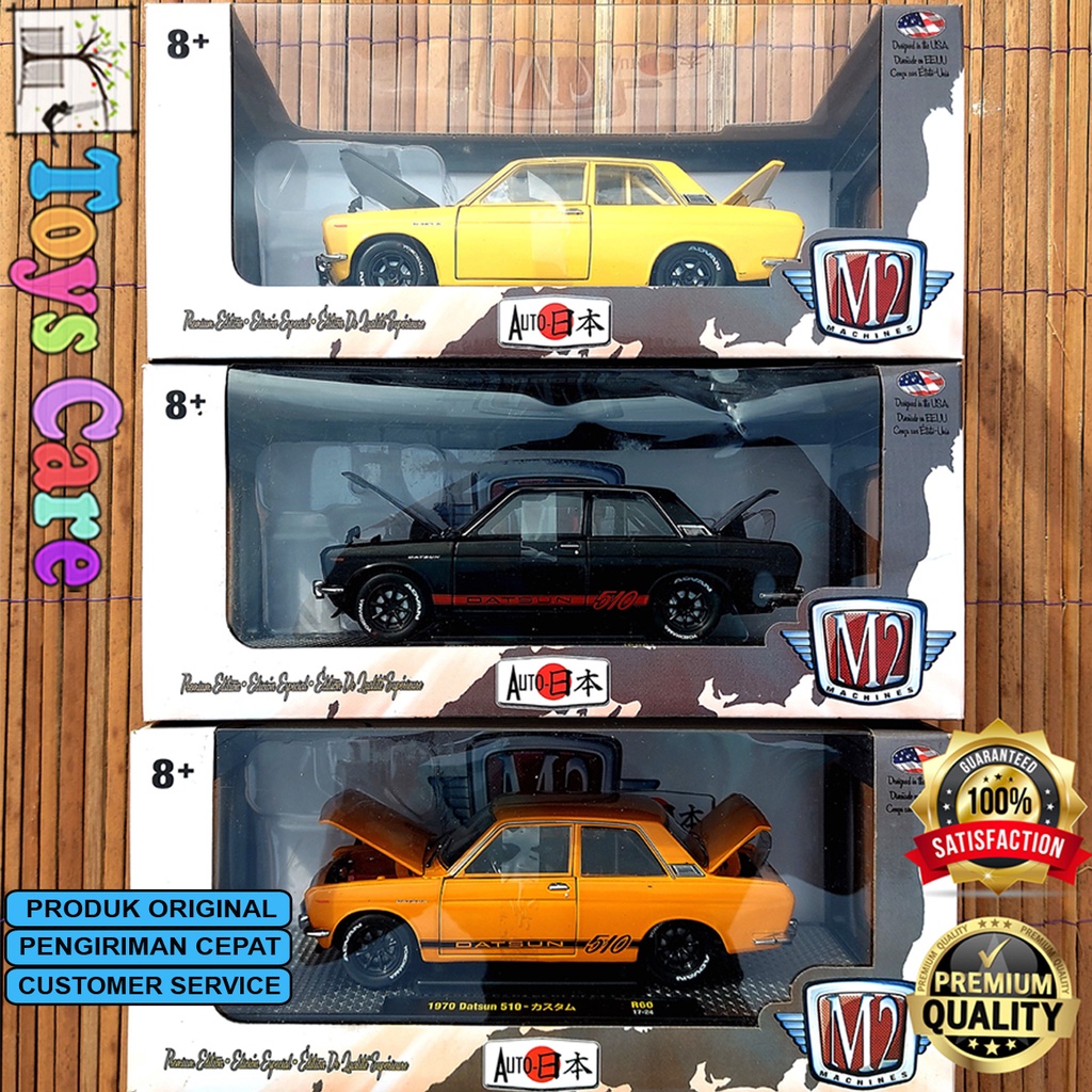 M2 Machine Skala 1:24 Auto Japan 1970 Datsun 510 BRE Bluebird Wagon Pickup 620 Original
