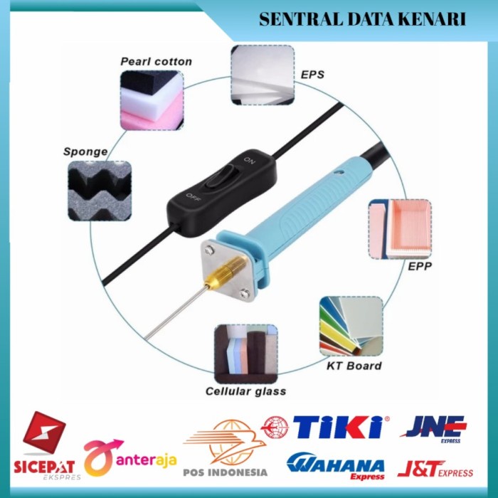 

Terlaris Cutting Ukir Craft Foam Sterofom Cutter Pemotong Gabus Styrofoam+Adaptor