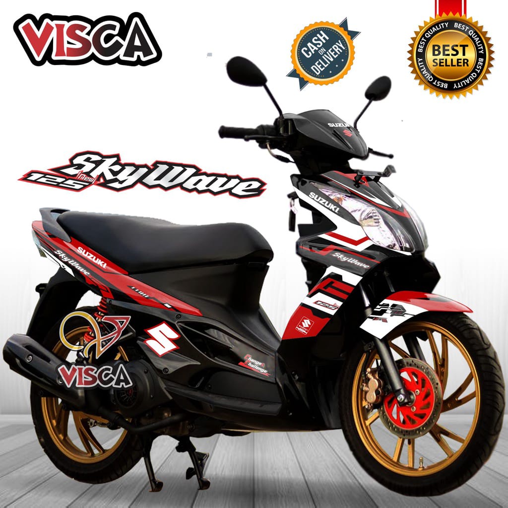 BISA COD Decal Suzuki Skywave 125 Striping Suzuki Skywave 125 Stiker Motor Suzuki Skywave 125 Hitech