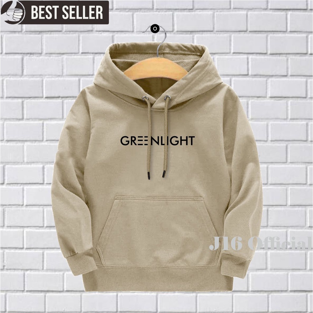 GREENLIGHT Sweater Hoodie anak 6-11 Tahun Laki-laki perempuan Fleece TEBAL