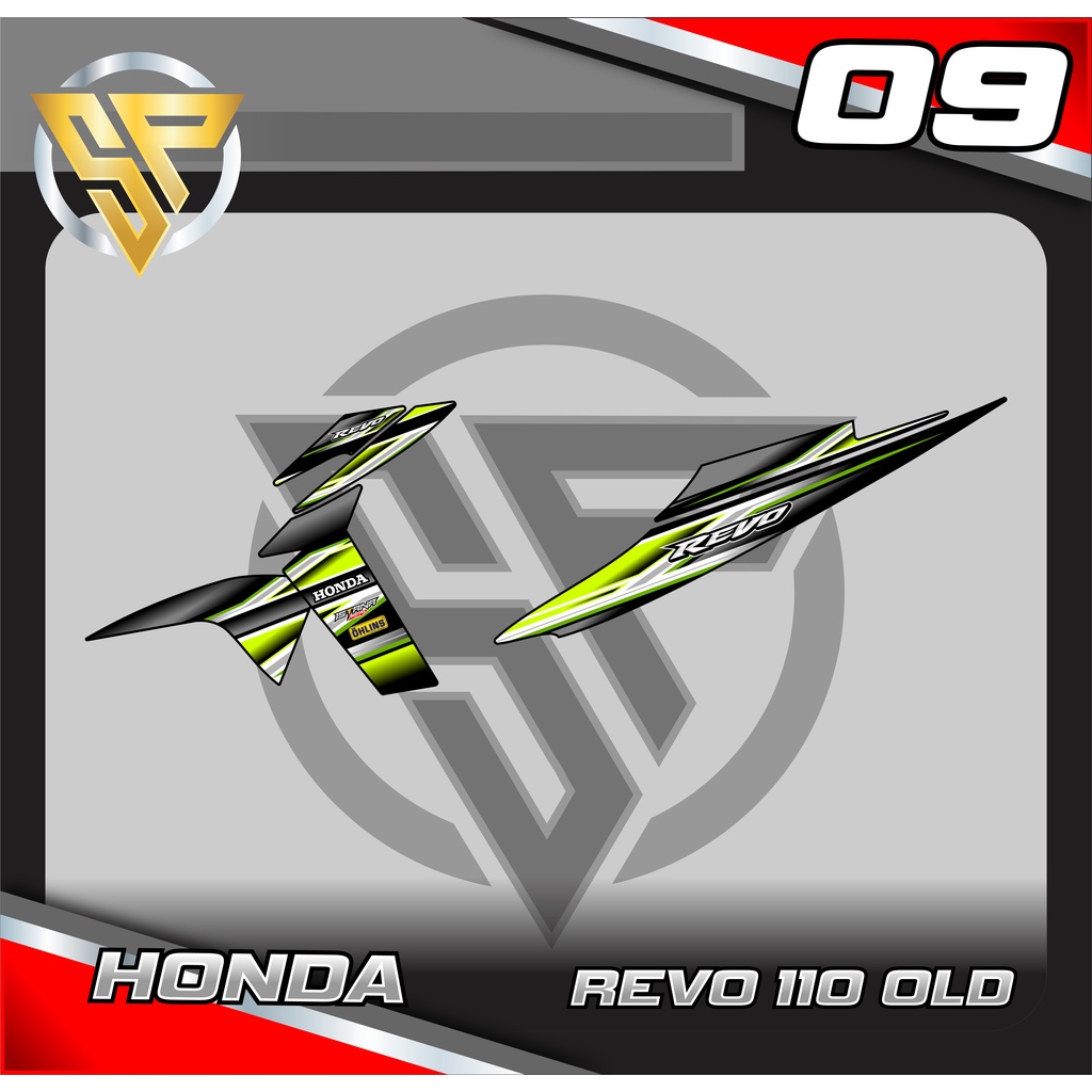 STRIPING REVO 110 OLD - STRIPING REVO 110 OLD VARIASI ABSTRAK