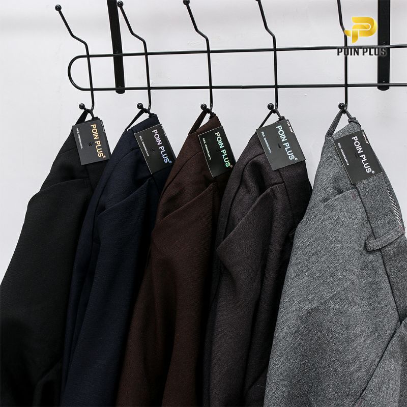 Slimfit Celana Formal Premium Poin Plus 27 sampai 32 5 Warna Hitam Navy Abu Muda Abu Tua Coklat Pria