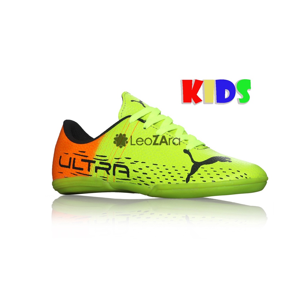 Sepatu Futsal Anak Terbaru Ultra New Varian Stabillo Merah Dan Hitam Unisex Size 32 33 34 35 36 37