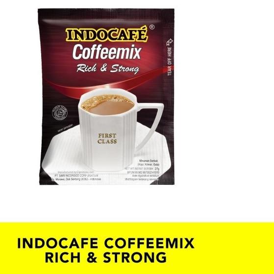 

❈ 30 Sachet Indocafe Coffeemix Rich & Strong - Kopi isi 30 sachet - Regular Coffee ✴