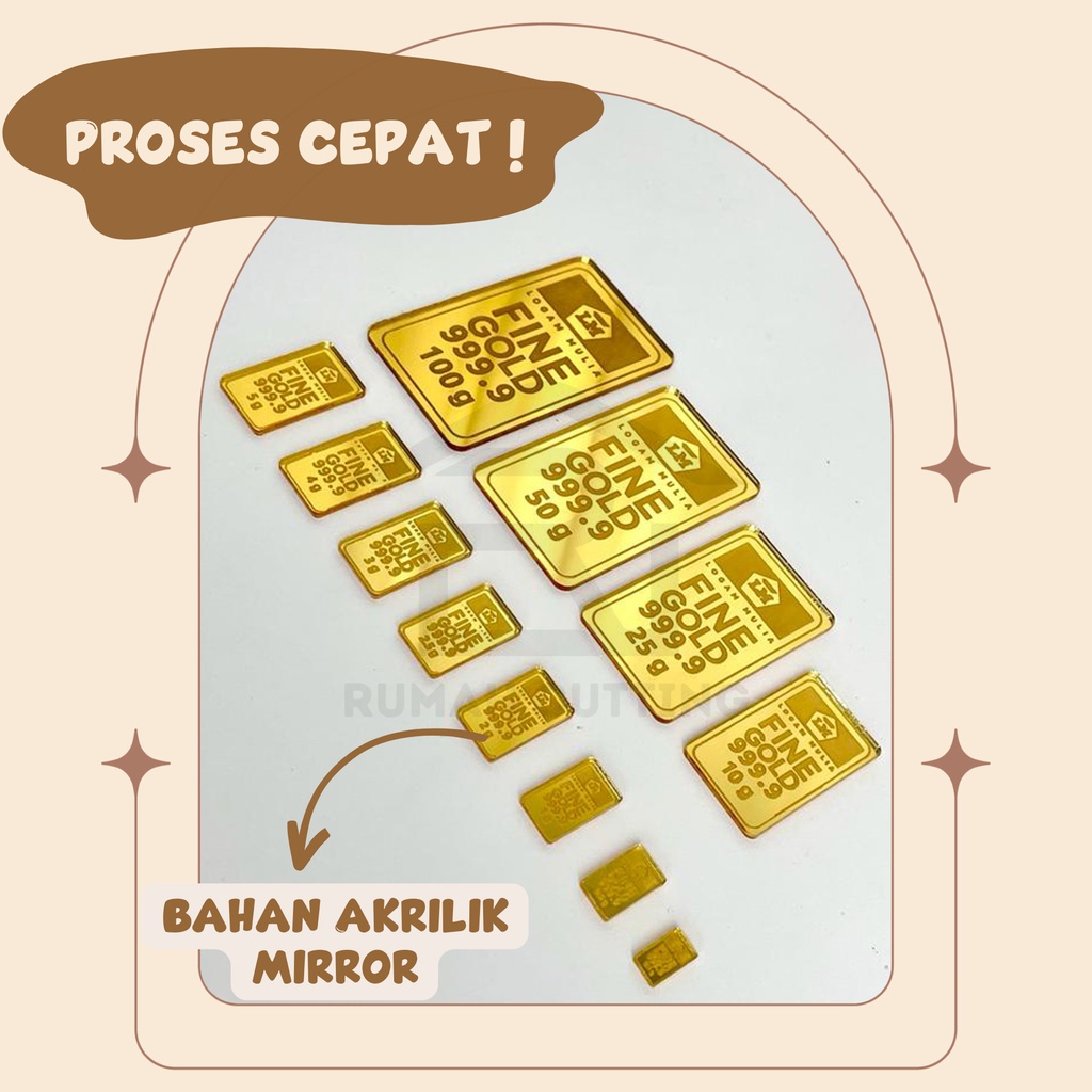 Replika logam mulia - Replika Emas Antam - Emas Imitasi - Emas mahar - Emas mainan