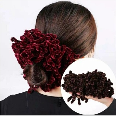 Ikat Rambut Ubur-Ubur / Kunciran Cendol/ Cepolan Hijab Scrunchie