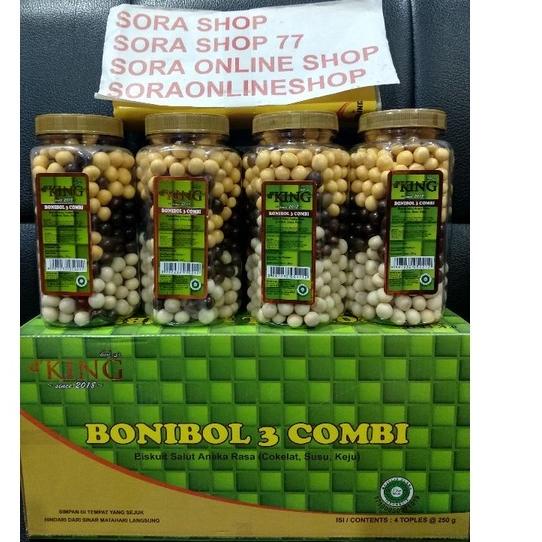 

✰ 1 Dus (4 Toples) Bonibol 3 Combi d' King (Cokelat, Susu, Keju) ☚