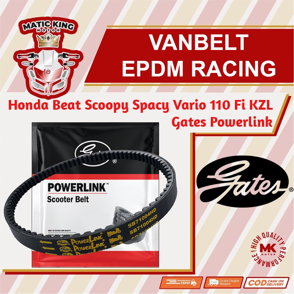 Vanbelt V Belt Fanbelt GENIO Beat Deluxe New 2020 2021 KOJ K1A K2F Gates Powerlink