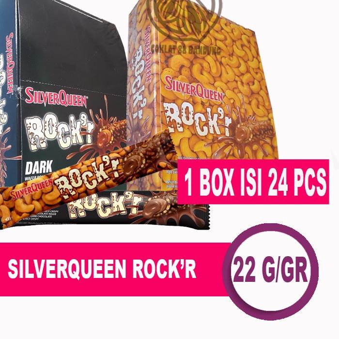 

☼ SILVERQUEEN ROCKR BOX ISI 24 X 22gr - COKELAT SILVER QUEEN ROCK'R ROCK R DARK MILK COKLAT ☀