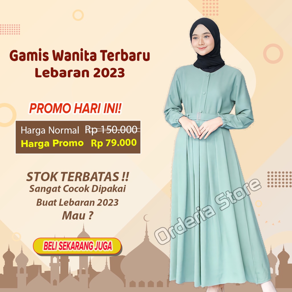 Gamis Remaja Kekinian Korean Style2023 Lebaran Gamis Terbaru Wanita Model Kondangan 2022 Drees Mewah