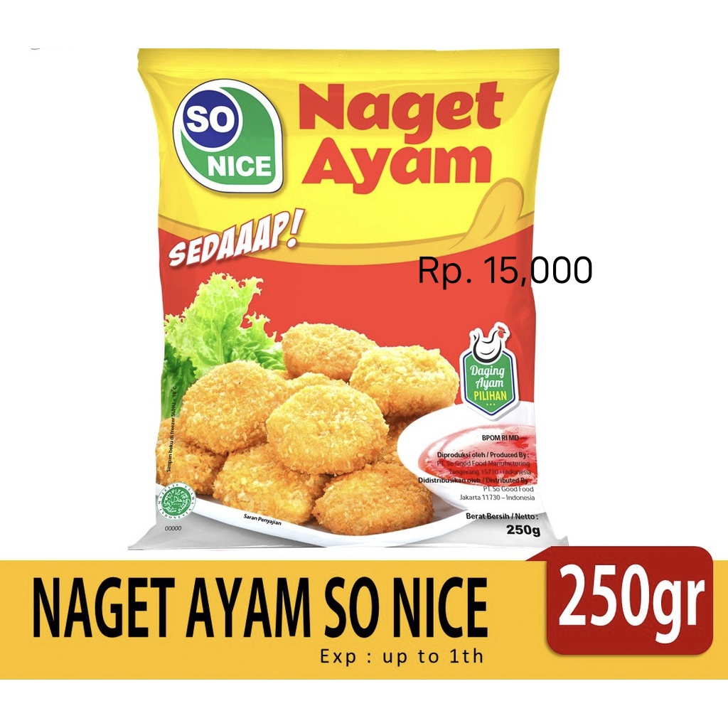 

So Nice Naget Ayam 250gr