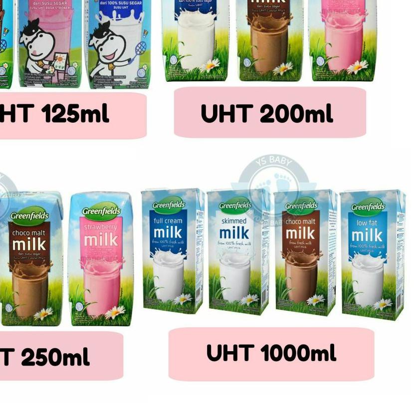 

➲ UHT Greenfields 125ml Perkarton isi 40 Greenfield ❂