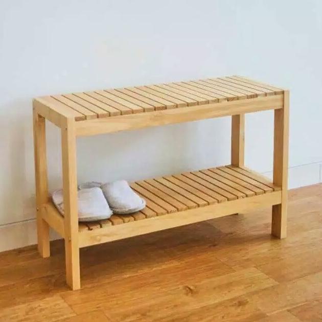 RAK KAYU / RAK SERBAGUNA / RAK KAYU 2 SUSUN SERBAGUNA MULTIFUNGSI