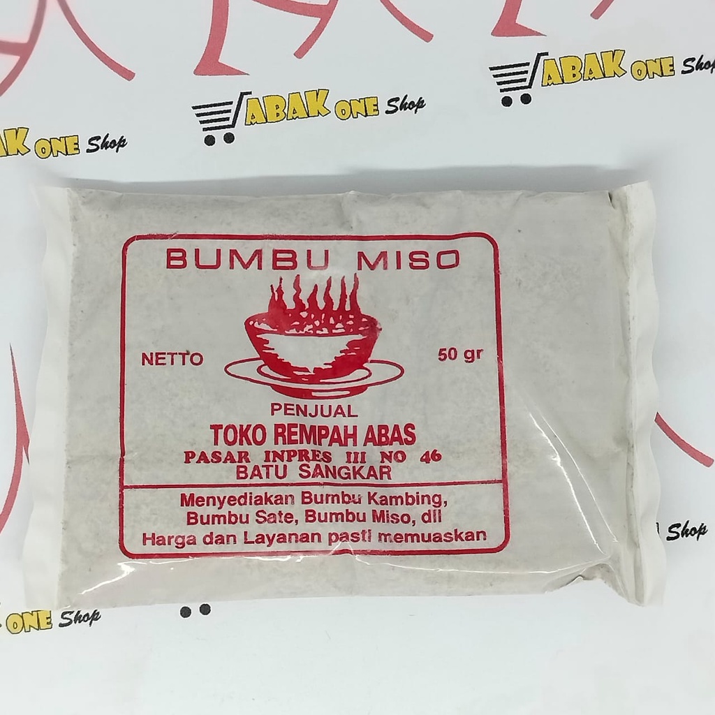 

Bumbu Miso Abas