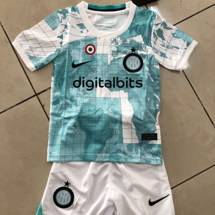 jersey  (KIDS / ANAK) JERSEY BOLA INTER AWAY NEW 2022-2023 GRADE ORI IMPORT - 28(B9A8) Jersey Bola L