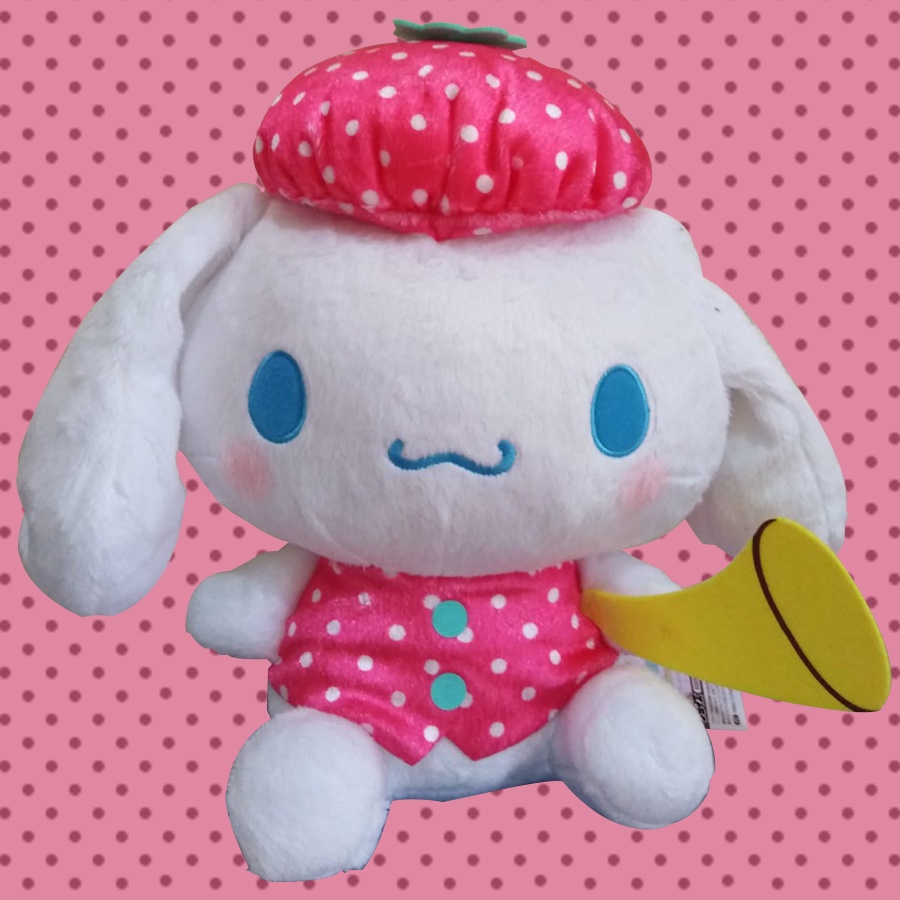 BONEKA CINNAMOROLL STRAWBERRY ASLI TOREBA JEPANG