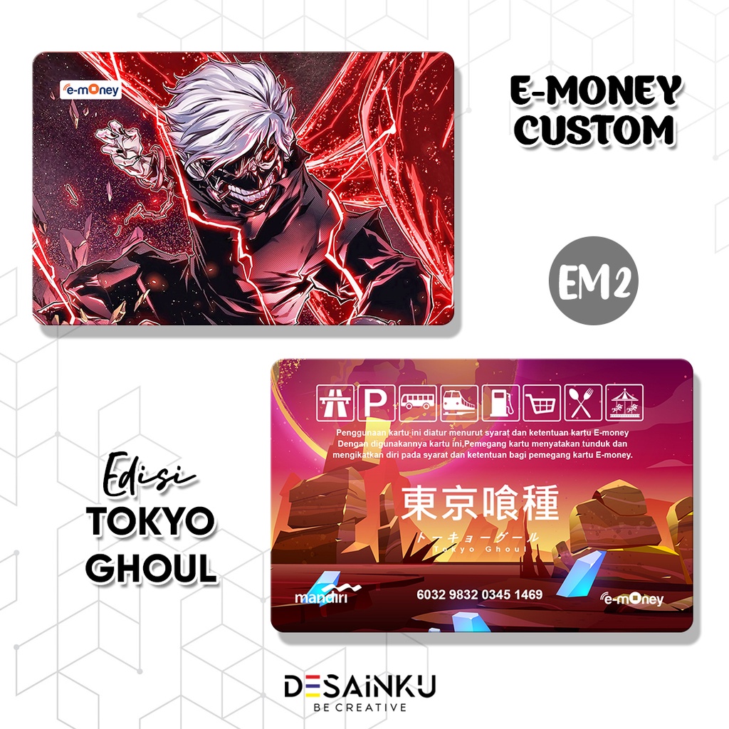 Emoney / Tap Cash / Flazz / Brizzi / edisi TOKYO GHOUL