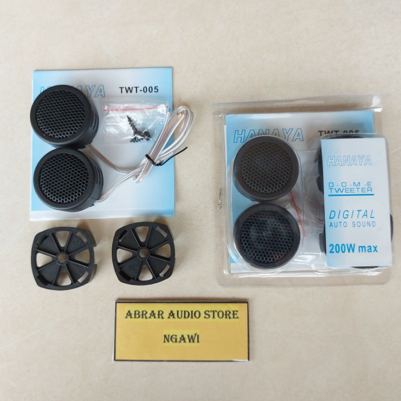 Tweeter Mobil Hanaya TWT-005 / Tweeter Mobil Tweeter Dome HL-005 Hitam