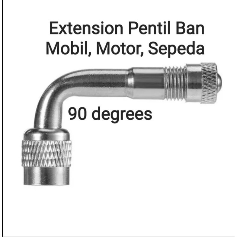 Extension Pentil Ban Mobil Motor Sepeda American Valve Adaptor Adapter Pentil Ban Bengkok