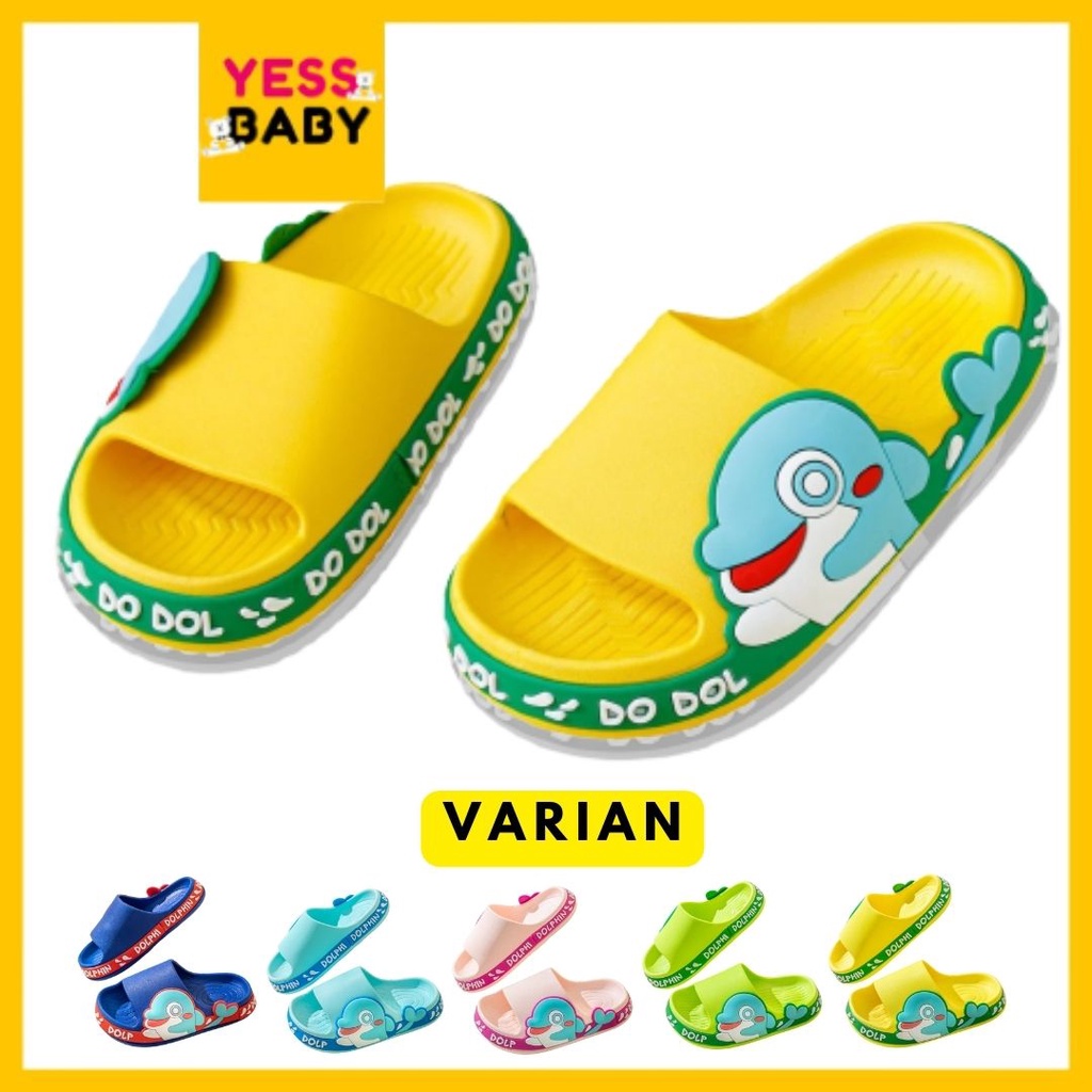 [COD] yessbaby DOLPHIN Sandal Anak Laki-laki Perempuan Import Bahan Lembut Termurah Kekinian Sendal Casual