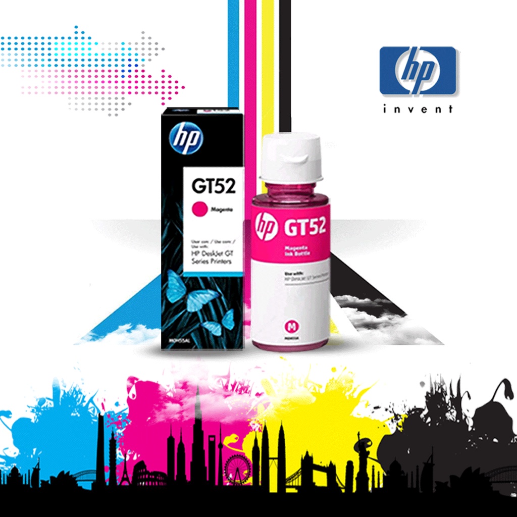 Tinta printer HP GT-51 GT-52 MAGENTA ink 115 310 315 410